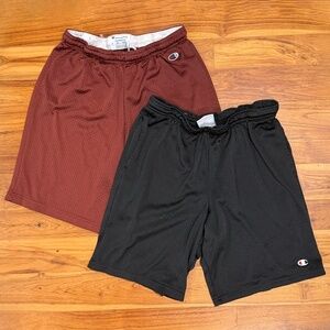 2 Pairs Champion Gym Shorts Size Small